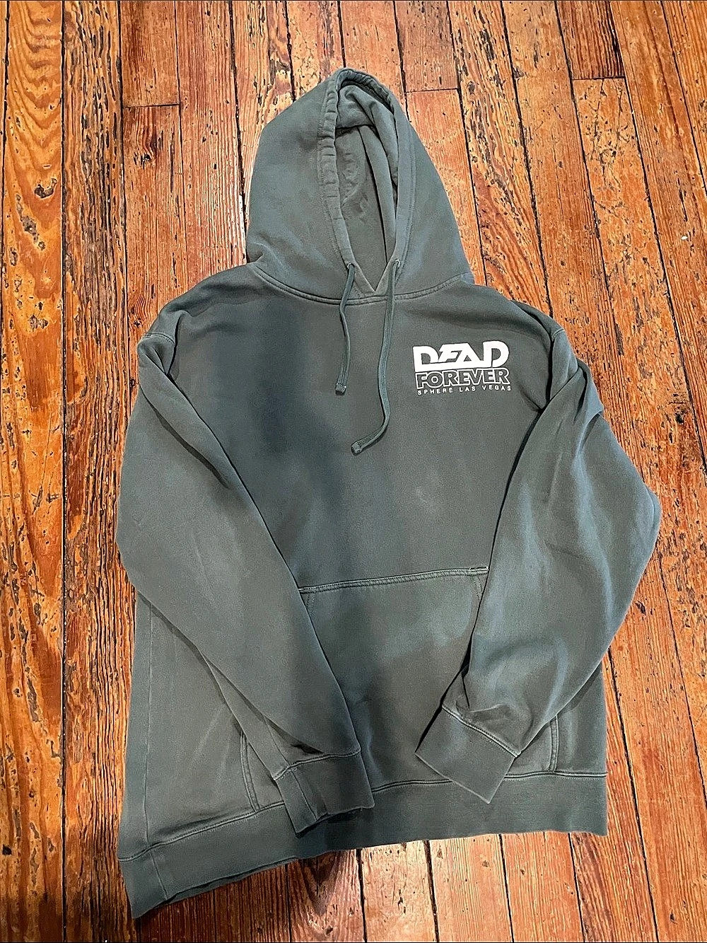 Grateful Dead “Dead Forever Sphere Las Vegas” concert merch Hoodie Green & White